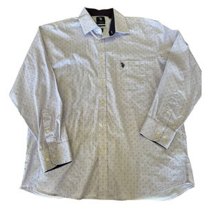 U.S Polo Assn. Slim Fit XL 17-17 1/2 34/35 Button Down Shirt Workwear Career